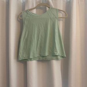 Lululemon Cropped Sculpt Tank - Mint Green - 10